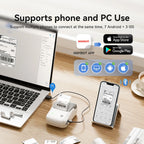 Portable Niimbot B1 Wireless Label Maker Adhesive Sticker Printer Labeling Machine DIY 20-50mm Labels for Office Home