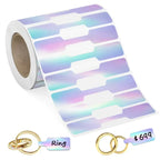 500pcs Paper Price Tags Jewelry Tags Self Adhesive Blank Labels Display Card Packaging Sticker Necklace Earring Bracelet DIY