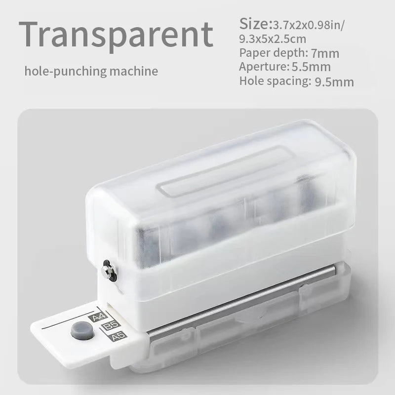 New 6 Holes Hole Puncher A4 A5 B5 Loose Leaf Paper Hole Punch Standard Hole Punch DIY Office Binding Tool Office School Supplies