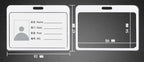 Aluminum Alloy Card Cover Case Women Men Work Name Bank ID Card Holders Business Badge Case Credit Card Badge Case Bag Pouch