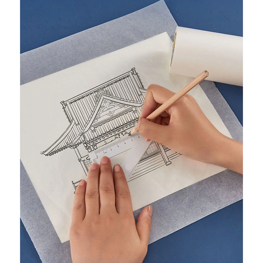 Tracing Paper Roll 18in 44cm Wide Pattern Paper Practicality Good Ink Absorption Easy To Use High Transparency for Dressmaking