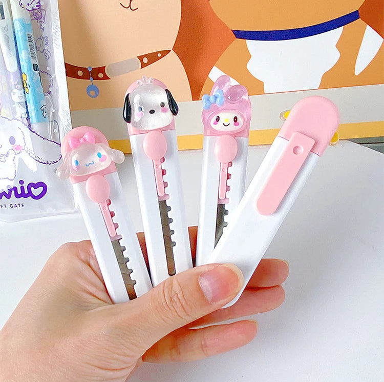 Cute Cartoon Mini Cutter Utility Knife Student Art DIY Tools Creative Stationery School Supplies