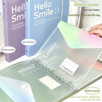 A4 PP File Bag, 3-hole D-ring Binder, Waterproof, Suitable for School, Office, Conference Supplies, Storage and Organization.