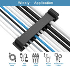 Cable Organizer Self Adhesive Cable Clips USB Cable Management Clamp Car Home Desk Wall Cord Holder Charging Wire Winder Manager