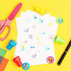 10/20/30 Pcs Construction Vehicle Stamps Classroom Reward Construction Vehicle Miniature Scrapbook Stamps Summer School Gift