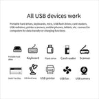 USB 3.0 Extender Car Splitter Multi Port USB Hubs 2.0 Laptop Office Multi Function Reading Usb Disk Charging Adapter