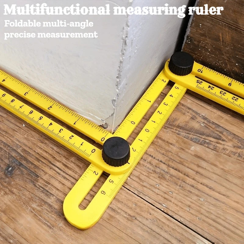 1pcs Flexible 4-Fold Ruler Portable Precision Measuring Tool for Woodworking Construction DIY Gift