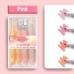 4PCS Sparkling Pink Highlighter Star River Handwritten Pen with High Appearance Value Key Classroom Note Marking Colored Pen