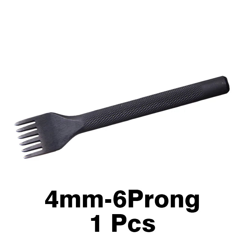 WUTA 1 Piece Diamond Point Black Pricking Iron Leather Chisel Leather Craft Hole Punch Tools Stitching Tools 3/4mm Available