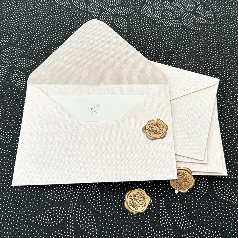30pcs/lot Thickened Linen Texture Pattern 17.5x12.5cm White Envelope Retro for Invitations Postcards Wedding Business Letters