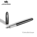 Jinhao 75 Metal Fountain Pen Black/Black Red Luxury Pens 0.5mm Nib Writing Ink Pens Stationery Business Office School Supplies