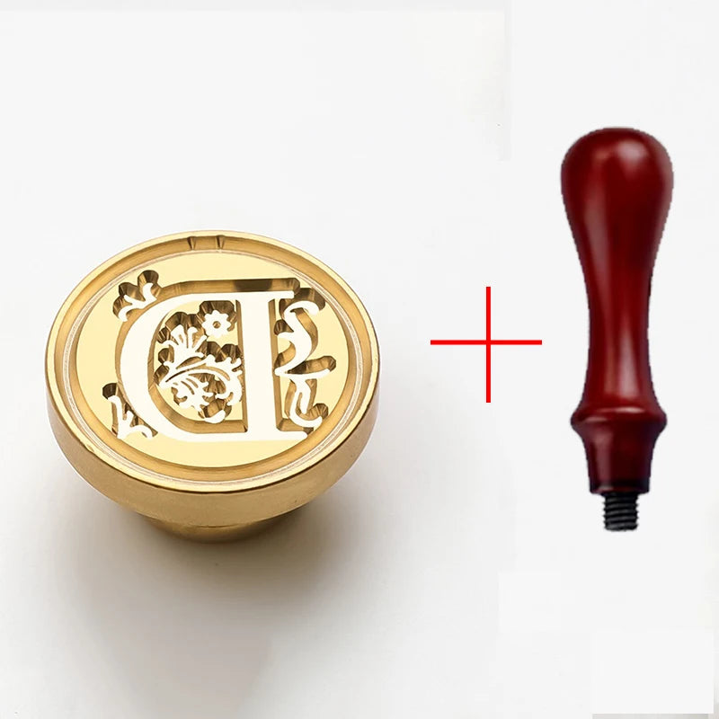 2PCS Clear Sealing Stamp Head Wax Seal Craft Supplies Wax Seal Stamp and Handle Stamp Scrapbooking Supplies Craft HCZ0106