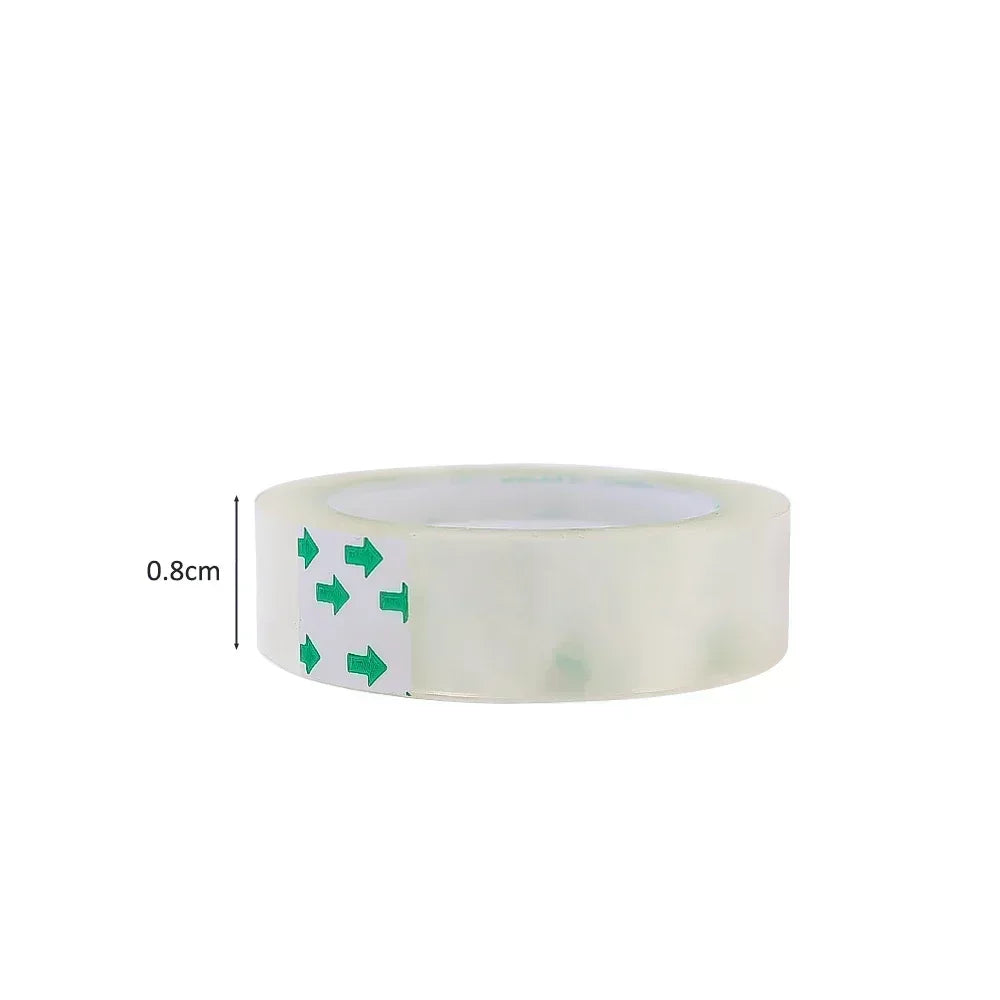 1-10Rolls Transparent Adhesive Tapes for Gift Wrapping Packing Home Office Use School Stationary Clear Refill Tape 8mm/12mm/18mm