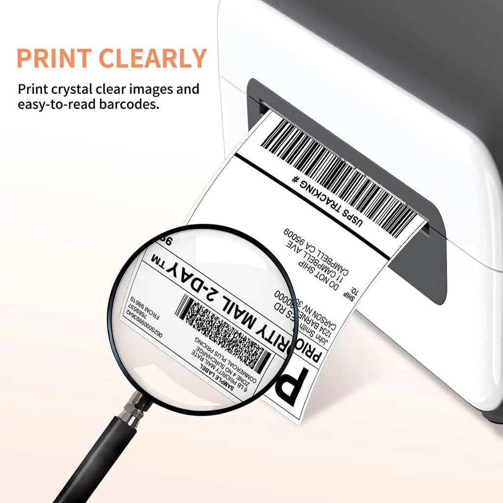4x6 Thermal Direct Shipping Label,Pack of 500 Fan-Fold Labels, Permanent Adhesive, Commercial Grade Thermal Shipping Labels