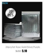 30pcs/lot Rose Gold/Silver/Purple/Blue Packaging Shipping Bubble Mailer Plastic Padded Envelopes Gift Bag Mailing Envelope Bag