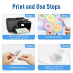 10 Sheets Printable Vinyl Sticker Paper Waterproof A4 Transparent Copy Paper for Inkjet Printer DIY Self-adhesive Label Stickers