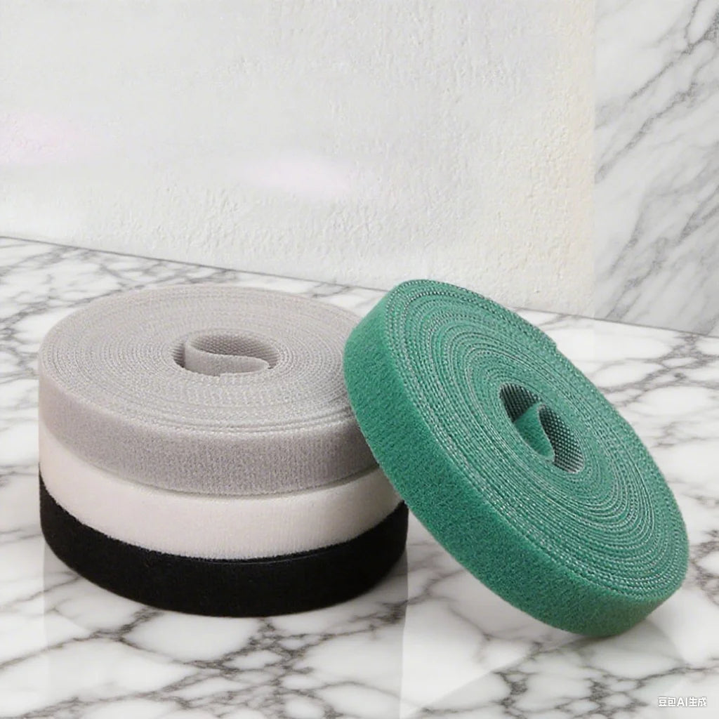 Simple and Portable Desktop Velcro Cable Tie, Data Cable Plug Board Cable Organizer