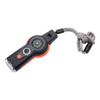 Emergency Survival Whistle 7 In 1 With LED Light Compass And Thermometer Outdoor Emergency Kit For Hiking Camping Compass Tool