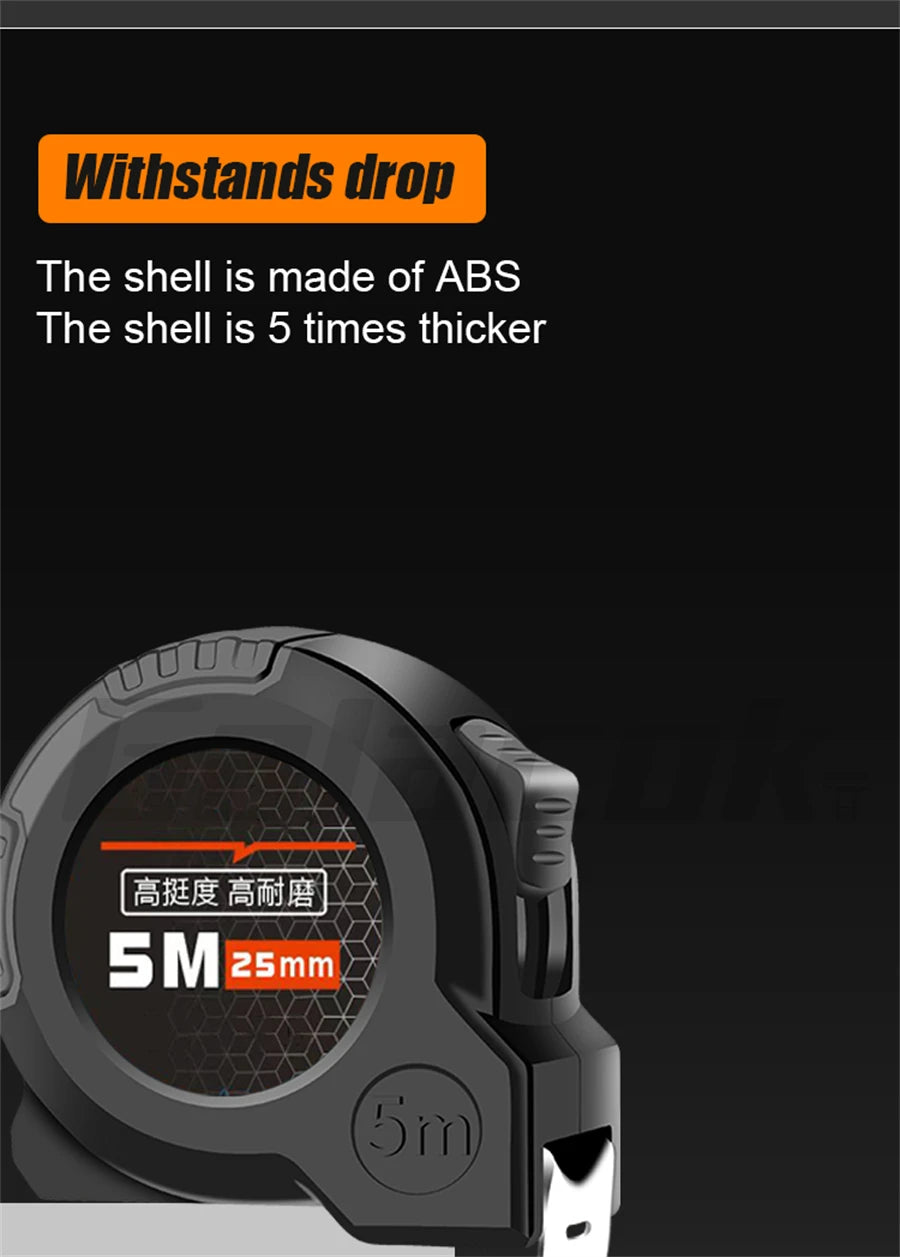 3/5/7.5/10 meter tape measure Anti-drop stainless steel tape measure Home site construction meter measure puller rule