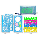 7-in-1 Spirograph Stencil Drawing Ruler Set For Children