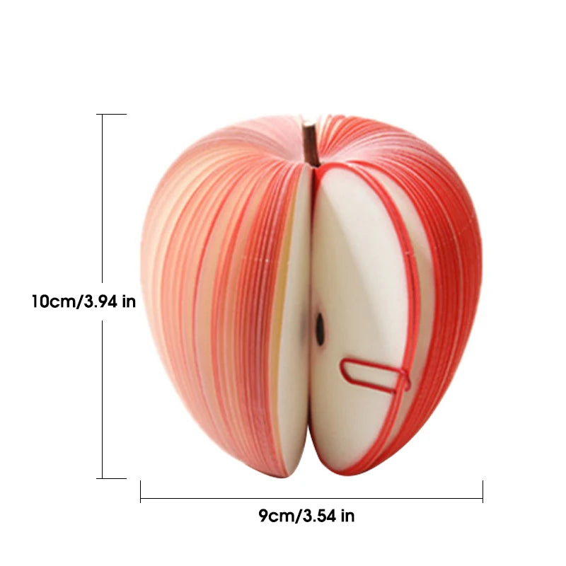 125 Sheets Creative Fruit Shapes Sticky Note Pads Notepads, Sticker Paper, Memo Pads, for School Stationery Office Supplies