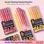 Languo 90 Colors Painting Acrylic Gel Pens Large Capacity Ink Pen for Drawing Diary Diy Coloring Doodling Painting Art Supplies