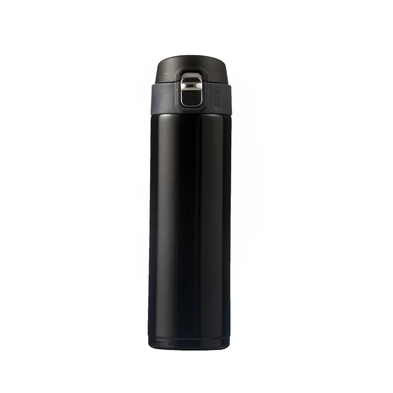 Students Go To School Thermos Cup Creative Bullet Cover Direct Drinking Water Cup Simple Solid Color Durable and Practical