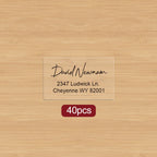 Custom Printed Waterproof Mailing Labels - Durable Self-Adhesive Address Stickers for Invitations, usiness Mail & Greeting Cards