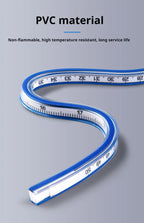 30/40/50/60cm Flexible Curve Sewing Ruler Bendable Flexible Drafting Drawing Tool Metric Scale Rule Engineering Sewing Design