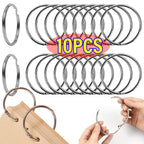 1-10PCS Binder Rings Loose Leaf Metal Book Ring Album Scrapbook Binders Craft Photo Organizer Keychain For Home Office