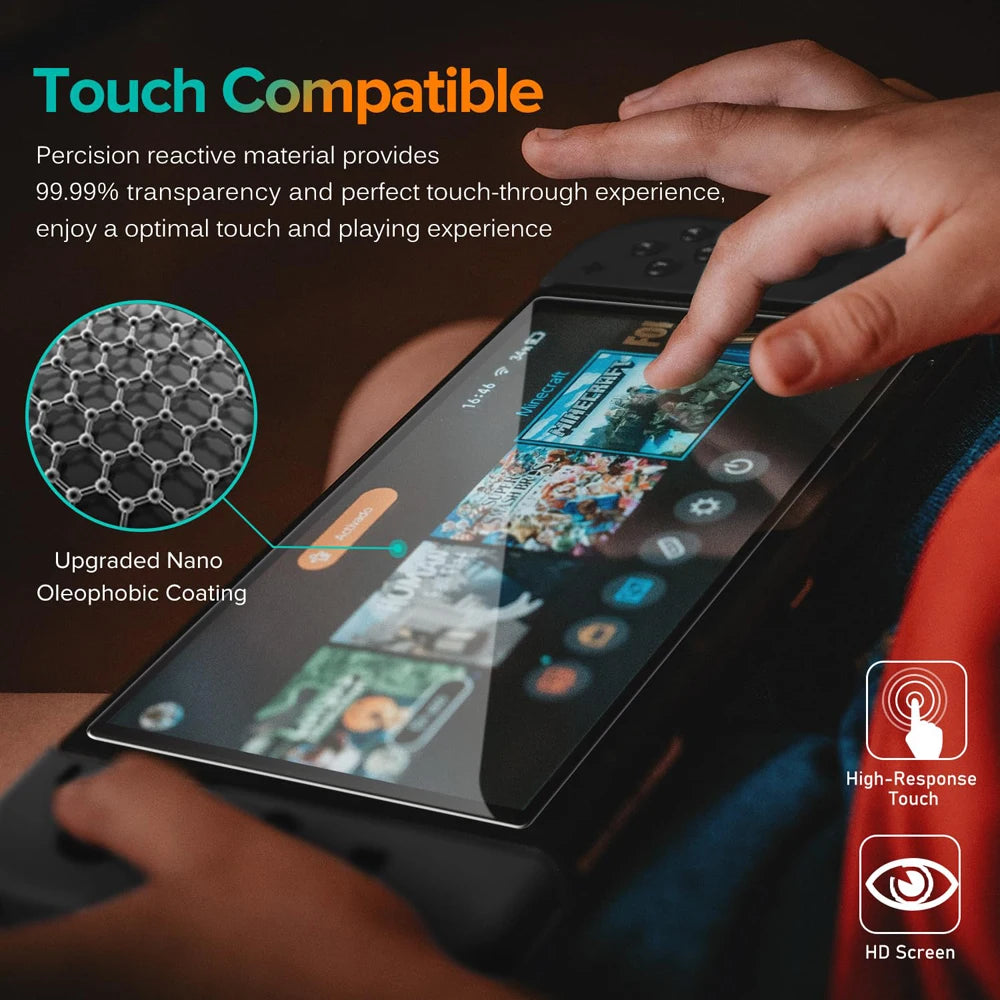 Tempered Glass Protector For Nintendo Switch 2 2025 Accessories Screen Protector For Switch 2 Accessoires With Joystick Cap