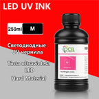 250ML Bottle LED UV Ink For Epson L800 L805 L1800 R290 R330 1390 1400 1410 UV Printer Ink UV Varnish Gloss Ink Hard INK Soft
