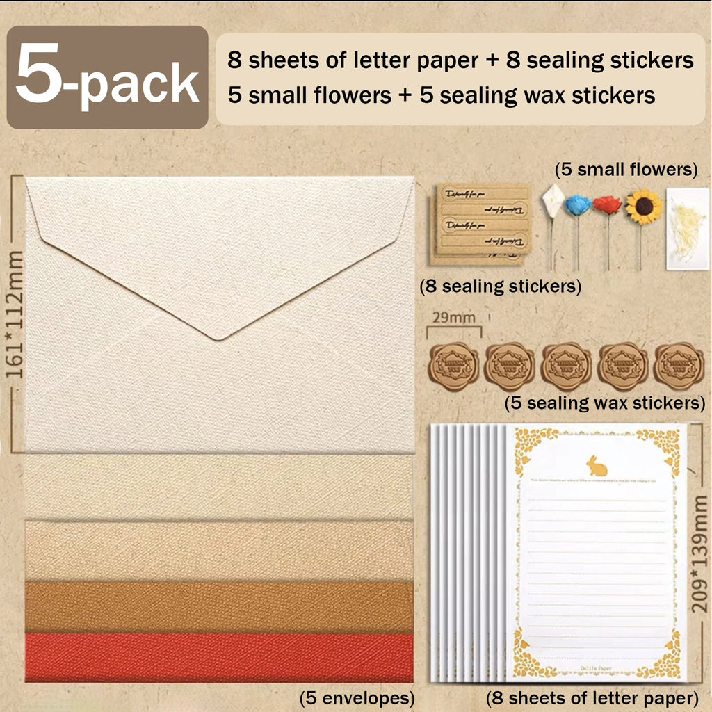 16pcs High-Quality Wedding Invitation Envelopes Special Paper Business Stationery Postcard Excerpt Envelopes