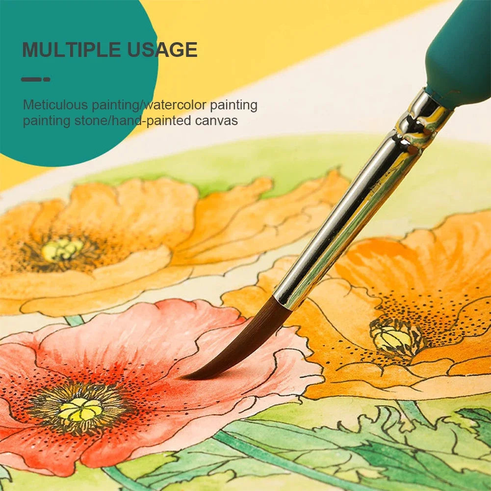 3/4Pcs Wolves Hair Brush Chinese Calligraphy Pen Hook Line Paint Brush Chinese Calligraphy Brush Art Oil Painting Drawing Brush
