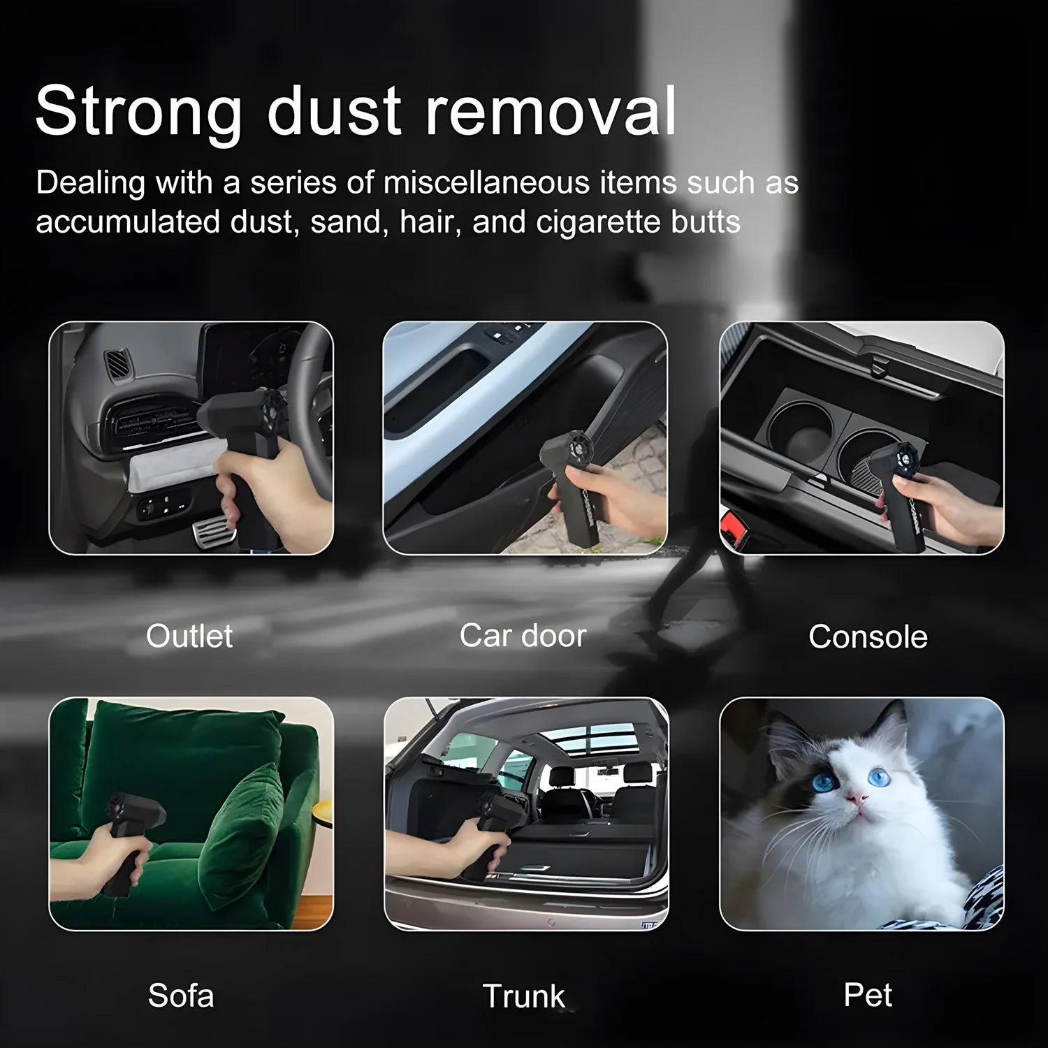 Electric Wireless Air Duster Mini Compressed Air Blower Gun Type-C Air Duster For Computer Keyboard PC Clean Gadget Blower