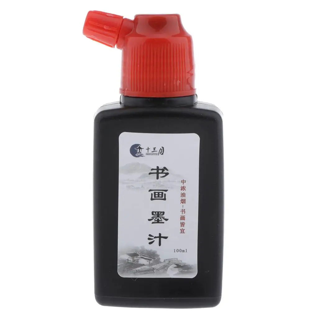 Sumi Ink Bottle Artisit Chinese Calligraphy Drawing Brushes