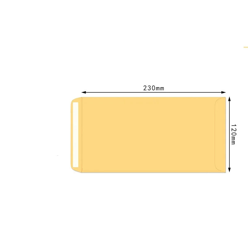 20pcs Kraft Paper Envelope with Self-adhesive Seal Tape Invitation Photo Envelope Bag Invoice Office Document Storage Envelope