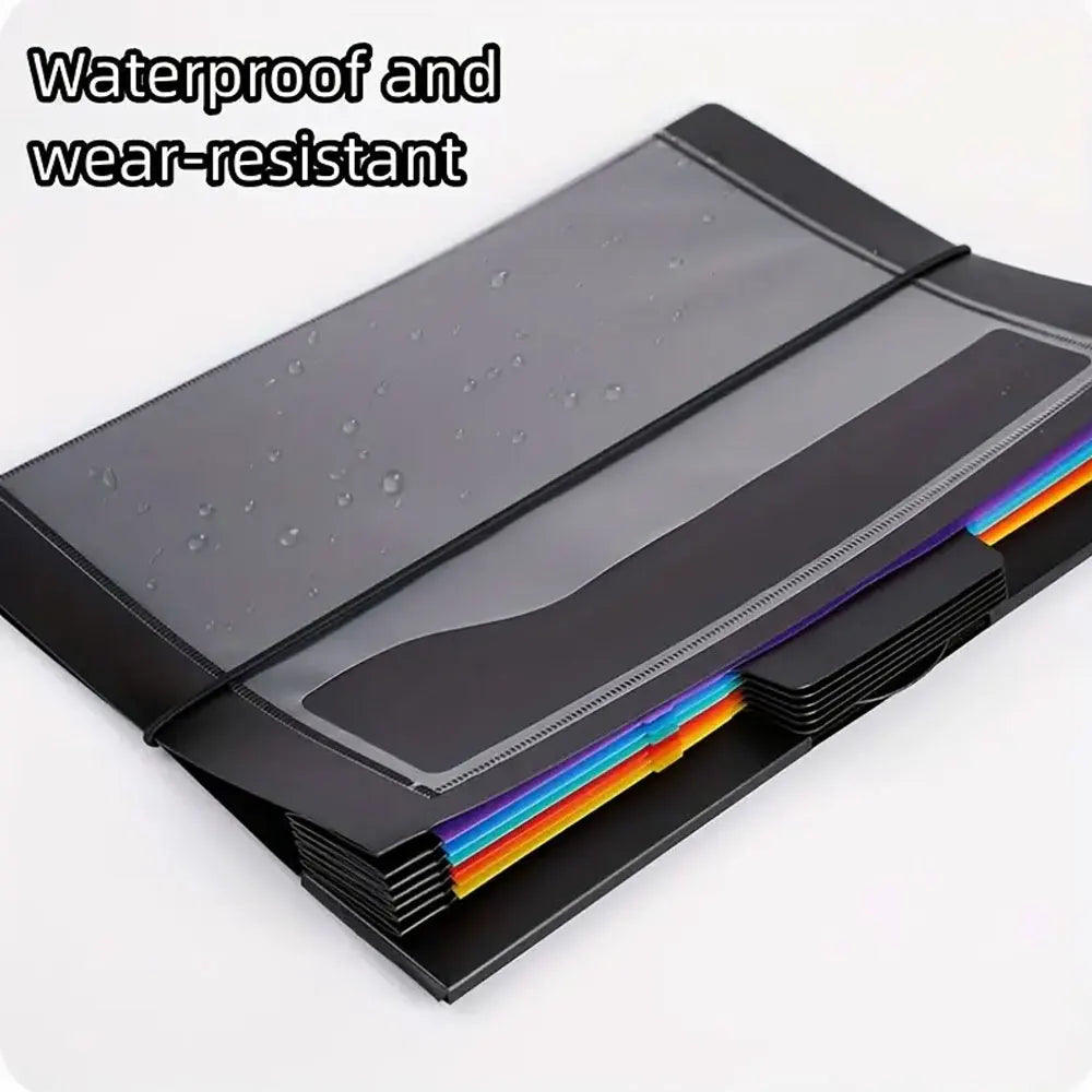 6-pocket hanging folder Multi-color hanging file organizer Multi-layer classification test paper organization folder