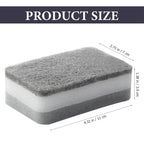 30/5pcs Magic Cleaning Sponges Double-sided Reusable Kitchen Sponge Wipes Pan Pot Dishwashing Scouring Pads Brush Clean Tools