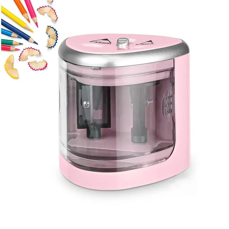 Upgraded Two-Hole Electric Pencil Sharpener – Automatic Heavy Duty Pencil Sharpener ,Fast & Quiet for Home, Office, School