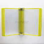 10 Page Flipping Folder A4 Wall Mounted Standard Operation Manual Data Display Rack PVC+metal Frame Material