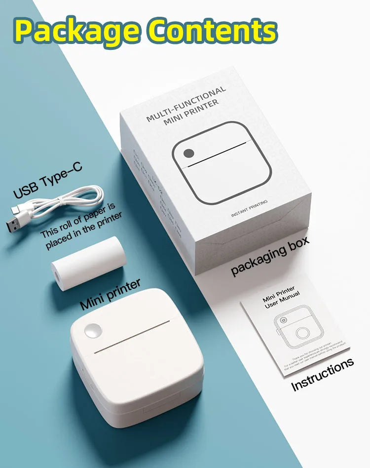 Mini Portable Wireless Label Printer  DOLEWA D2 Wireless Function, Thermal Sticker Maker, Handheld Tips, Learning Marking