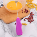 1pcs Mini hand-held whisk Battery Electric Coffee Mixer (no batteries)