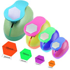 Hexagon Punch Paper Cutter Crafts Scrapbook Embossing Device Hole Punches Cortador De Papel