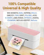 Thermal Label Paper round Sticker White Pure Color Shipping Label Waterproof for Phomemo PM241/PM246S/D520 Label Printer