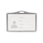 1 Pcs Aluminum Alloy Card Cover Case Bank Business Work Card Holder with ABS Retractable Badge Reel Credit ID Card Badge Bag