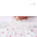 50Pcs New Pink Courier Bags Bow Heart Pattern Poly Frosted Self-Seal Shoe Bag PE Delivery Envelope Mailer Mailing Bags Organizer