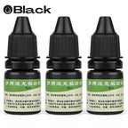 5ml Blue Red Black Ink Textile Clothes Ink Special Ink For Students Kids Name Stamp Printing On Clothing Waterproof Not Fade