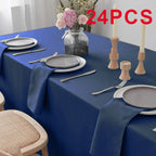 Set Of 6/12/24 40x40cm Table Cloth Napkins Durable Polyester Thicken Placemat Reusable for Kitchen Dining  Wedding Decoration