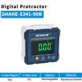 SHAHE Rechargable Digital Protractor Inclinometer Digital Angle Finder Level Box Angle Measuring Tools